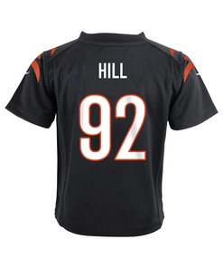 B.J. Hill 92 Cincinnati Bengals Super Bowl LVII Champions Youth Game Jersey - Black