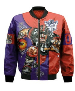 BYU Cougars Bomber Jacket Football Go On - NCAA