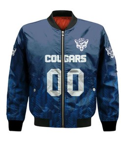 BYU Cougars Bomber Jacket Logo Sport Ombre  - NCAA