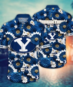 BYU Cougars NCAA Hawaiian Shirt for This Summer Customize Shirt Any Team