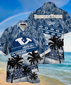 BYU Cougars NCAA Palm Tree Pattern Hawaii Shirt For Sports Fans