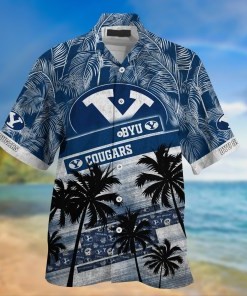 BYU Cougars NCAA Palm Tree Pattern Hawaii Shirt For Sports Fans