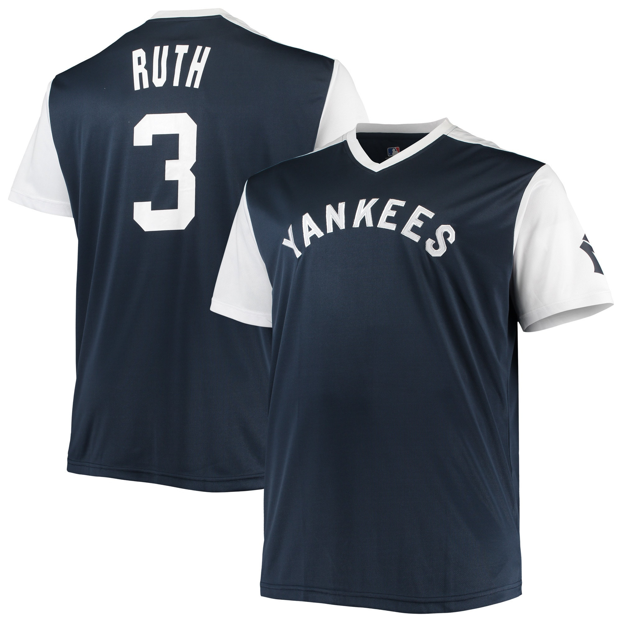 Babe Ruth New York Yankees Cooperstown Collection Player Replica Jersey - Navy/white Mlb