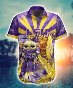 Baby Yoda Lsu Tigers NCAA Hawaiian Shirts