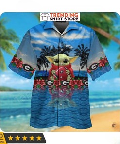 Baby Yoda Star Wars Georgia Bulldogs Uga Hawaiian Shirt