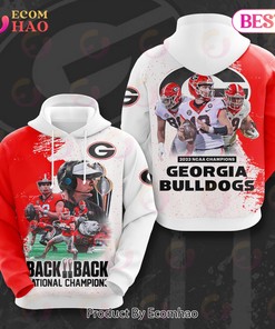 Back To Back National Champions Georgia Bulldogs 2023 NCAA Champions 3D Hoodie