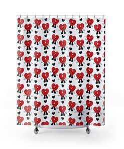 Bad Bunny Shower Curtain - Summer Merchandise Bath Curtain for Hip Hop Bathroom Decor