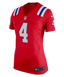 Bailey Zappe 4 New England Patriots Women's Alternate Game Player Jersey - Red