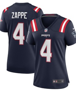 Bailey Zappe 4 New England Patriots Women's Game Player Jersey - Navy