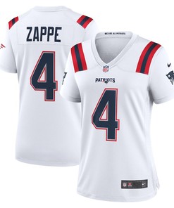 Bailey Zappe 4 New England Patriots Women's Game Player Jersey - White