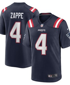 Bailey Zappe New England Patriots Game Player Jersey - Navy