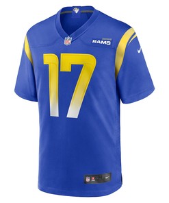 Baker Mayfield 17 Los Angeles Rams Game Player Jersey - Royal