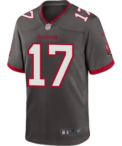 Baker Mayfield 17 Tampa Bay Buccaneers Men Alternate Game Jersey - Pewter