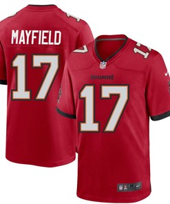 Baker Mayfield 17 Tampa Bay Buccaneers Men Game Jersey - Red