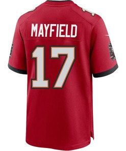 Baker Mayfield 17 Tampa Bay Buccaneers Men Game Jersey - Red