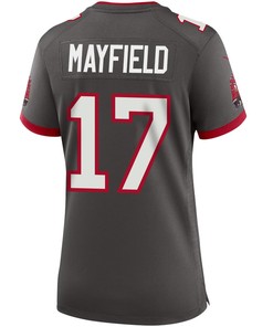 Baker Mayfield 17 Tampa Bay Buccaneers Women Alternate Game Jersey - Pewter