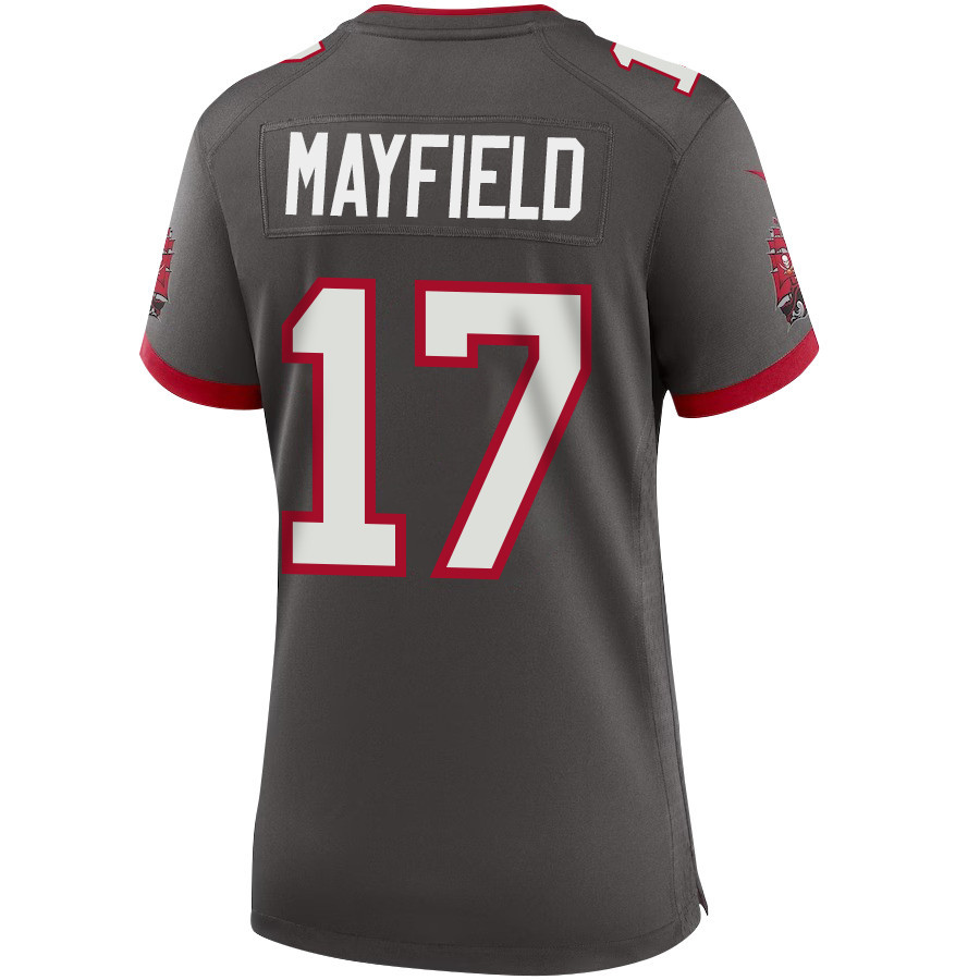 Baker Mayfield 17 Tampa Bay Buccaneers Women Alternate Game Jersey - Pewter
