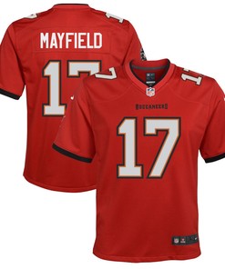 Baker Mayfield 17 Tampa Bay Buccaneers Youth Game Jersey - Red