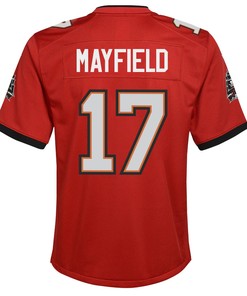 Baker Mayfield 17 Tampa Bay Buccaneers Youth Game Jersey - Red