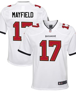 Baker Mayfield 17 Tampa Bay Buccaneers Youth Game Jersey - White