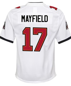 Baker Mayfield 17 Tampa Bay Buccaneers Youth Game Jersey - White