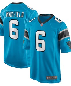 Baker Mayfield 6 Carolina Panthers Alternate Player Game Jersey - Blue