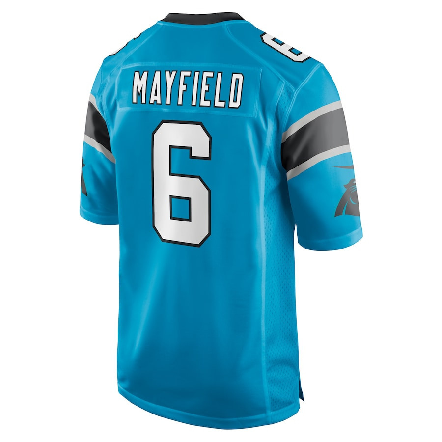 Baker Mayfield 6 Carolina Panthers Alternate Player Game Jersey - Blue