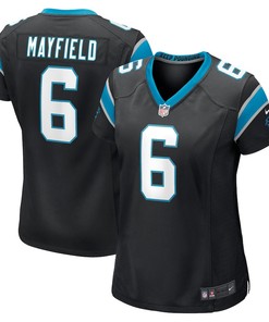 Baker Mayfield 6 Carolina Panthers Women's Home Player Game Jersey - Black