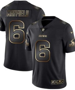 Baker Mayfield #6 Cleveland Browns Nfl Explosion Legendary Gold Black Jersey
