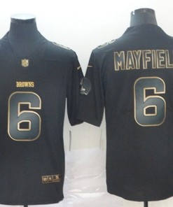 Baker Mayfield #6 Oakland Raiders Nfl Explosion Legendary Gold Black Jersey