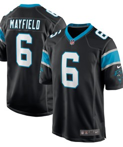 Baker Mayfield Carolina Panthers Home Player Game Jersey Black Nfl