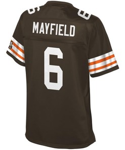 Baker Mayfield Cleveland Browns Nfl Pro Line Womens Historic Logo Player Jersey - Brown
