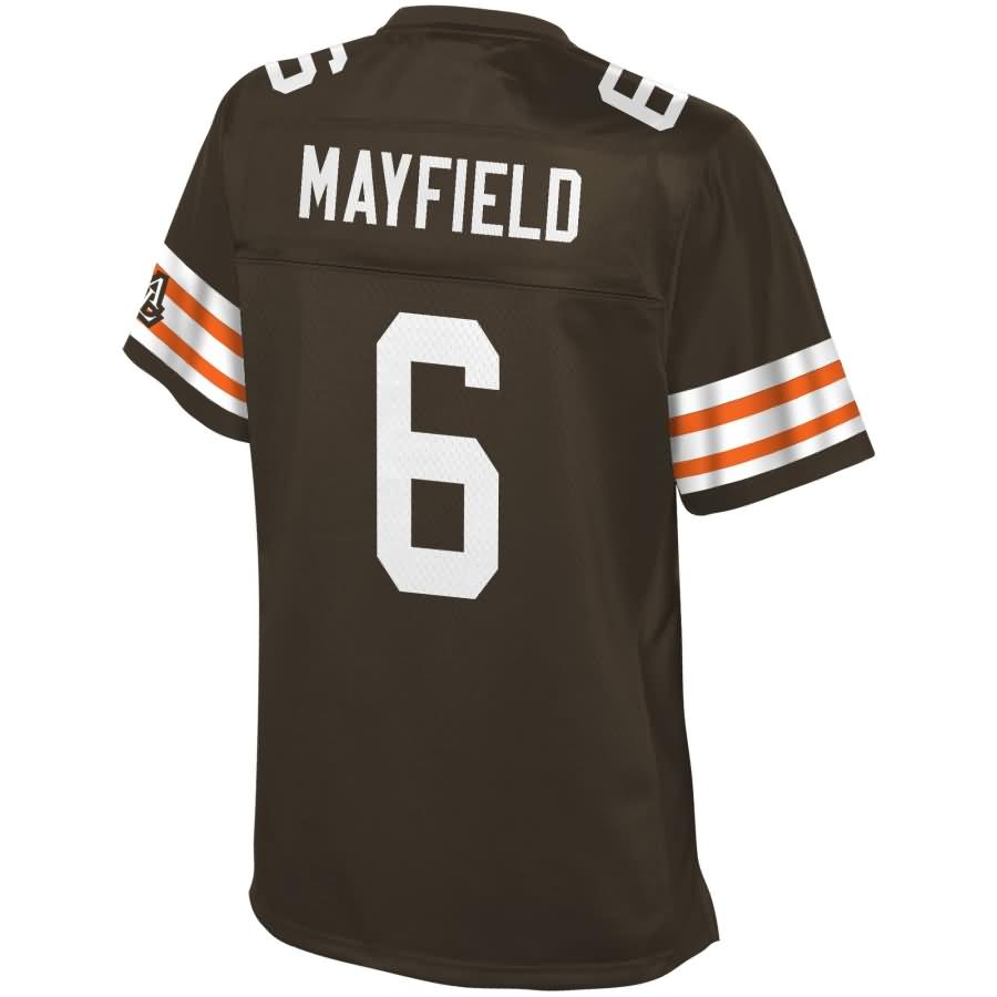 Baker Mayfield Cleveland Browns Nfl Pro Line Womens Historic Logo Player Jersey - Brown