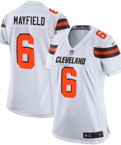 Baker Mayfield Cleveland Browns Nike Womens Player Game Jersey - White