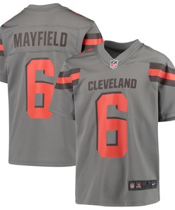 Baker Mayfield Cleveland Browns Nike Youth Inverted Game Jersey - Gray