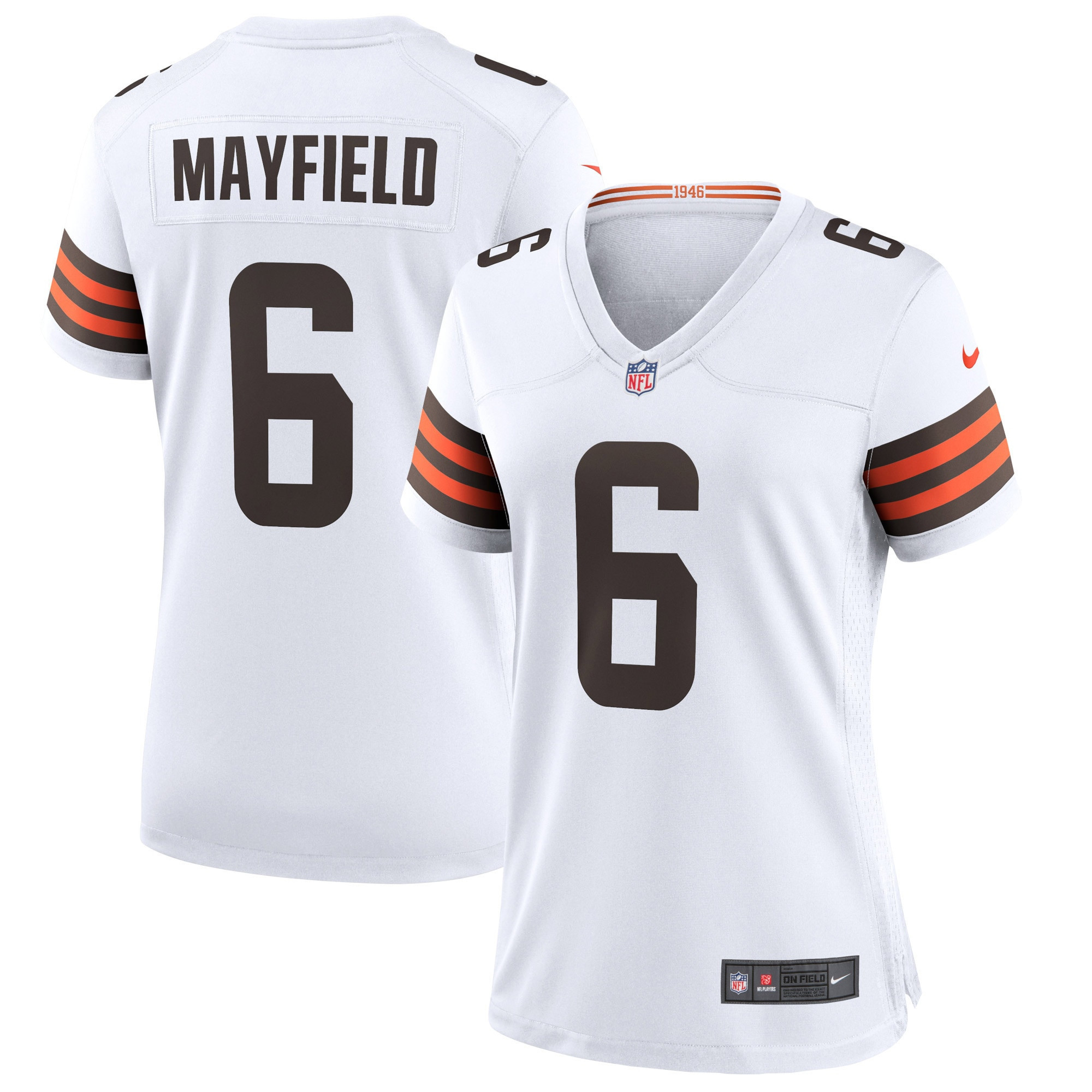 Baker Mayfield Cleveland Browns Womens Game Jersey White Nfl