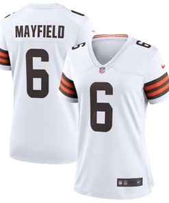Baker Mayfield Cleveland Browns Womens Game Jersey - White Nfl