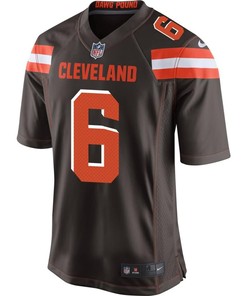Baker Mayfield Cleveland Browns Youth 2018 Nfl Draft Pick Game Jersey - Brown
