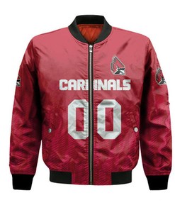 Ball State Cardinals Bomber Jacket Logo Sport Ombre  - NCAA