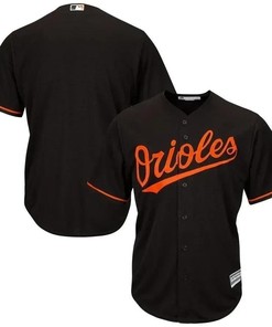 Baltimore Orioles Big And Tall Cool Base Team Jersey - Black