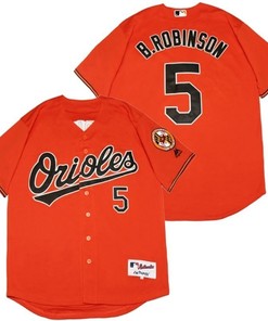 Baltimore Orioles Brooks Robinson #5 2020 Mlb Orange Jersey