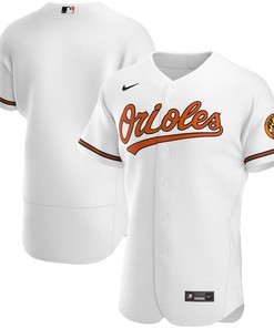 Baltimore Orioles Home Authentic Team Jersey - White Mlb