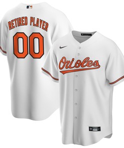 Baltimore Orioles Home Pick-a-player Retired Roster Replica Jersey - White Custom Jerseys Mlb