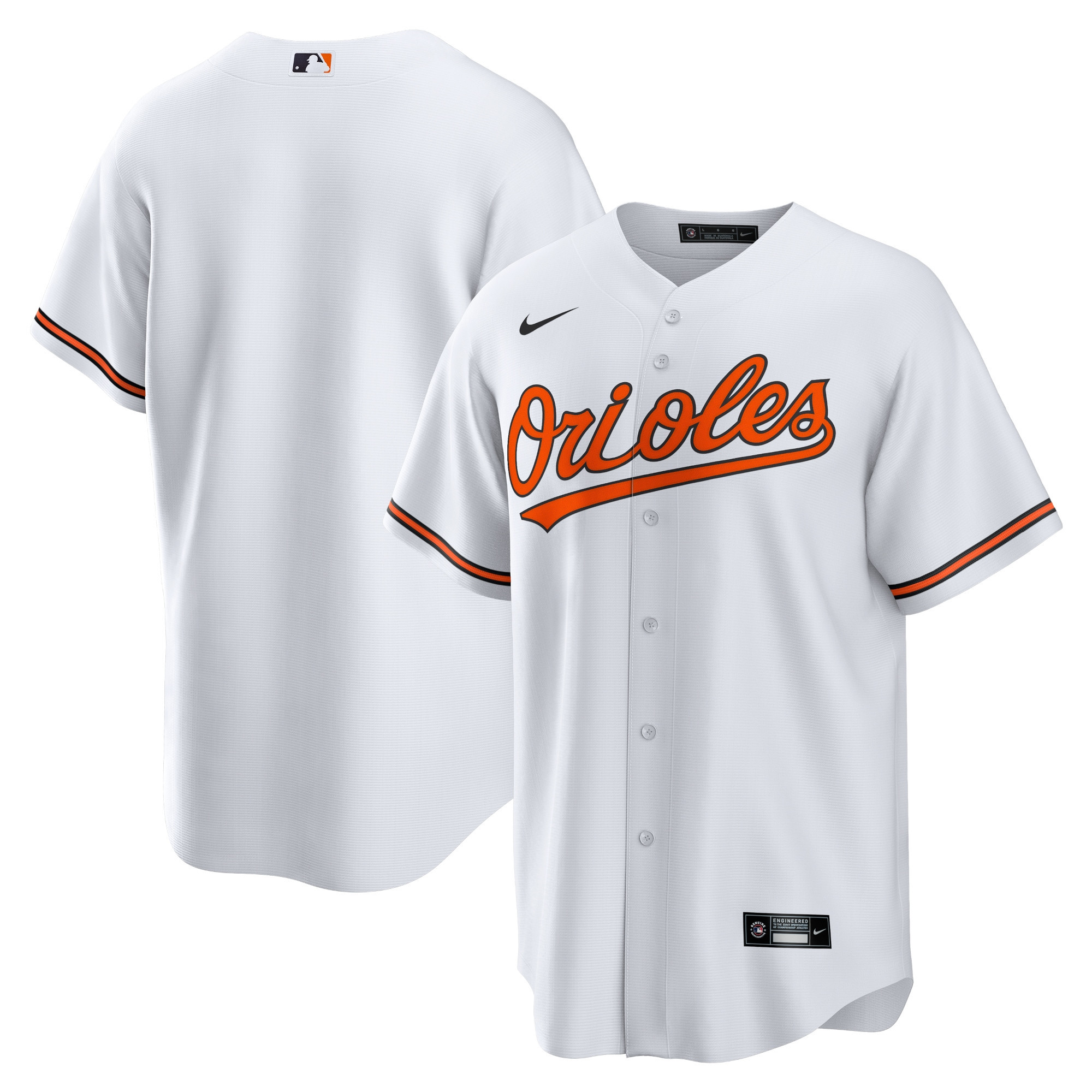 Baltimore Orioles Home Replica Team Jersey White Mlb