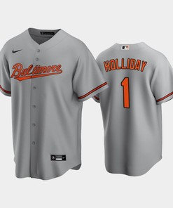 Baltimore Orioles Jackson Holliday 1 2022-23 Draft Gray Road Jersey