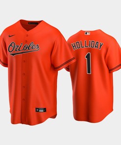 Baltimore Orioles Jackson Holliday 1 2022-23 Draft Orange Alternate Jersey
