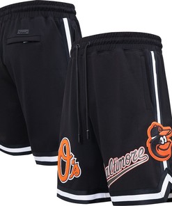 Baltimore Orioles Team Logo Shorts - Black, Men