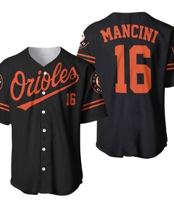 Baltimore Orioles Trey Mancini 16 2020 Mlb Black Jersey Inspired Style Baseball Jersey