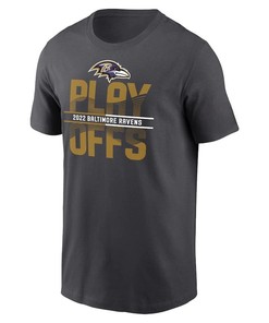 Baltimore Ravens 2022 NFL Playoffs Iconic T-Shirt - Anthracite