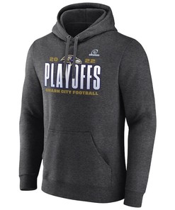 Baltimore Ravens 2022 NFL Playoffs Our Time Pullover Hoodie - Charcoal
